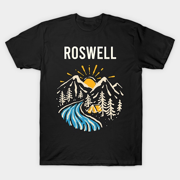 Roswell Landscape T-Shirt by flaskoverhand